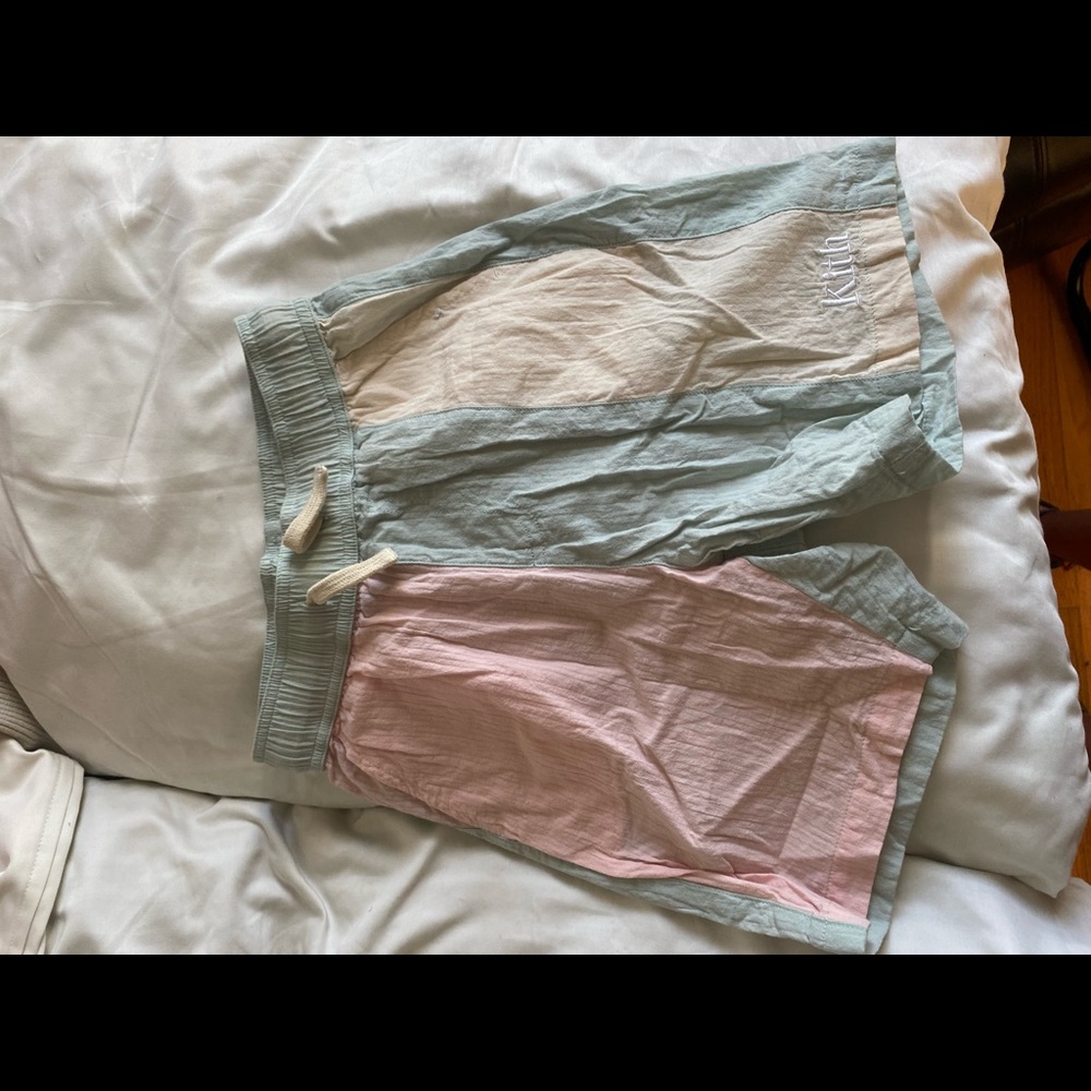 Kith kids linen shorts